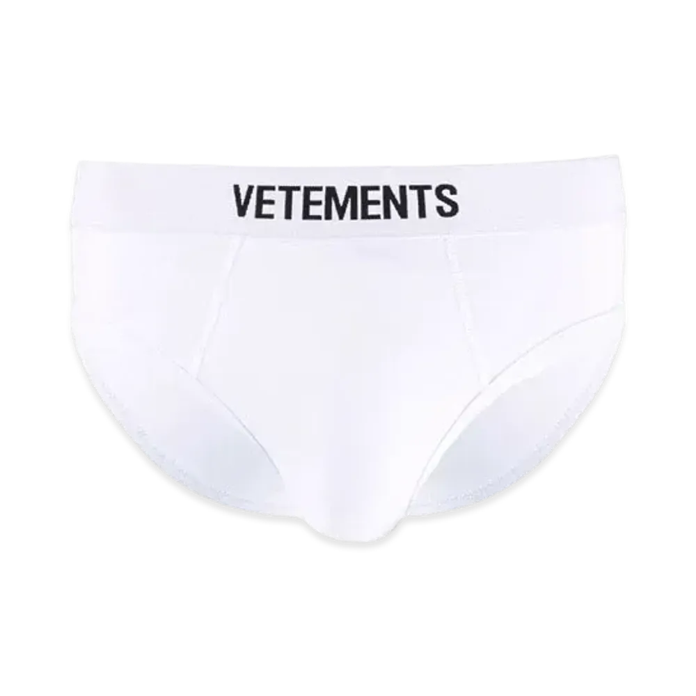 VETEMENTS Logo Brief "White"