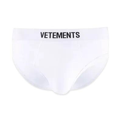VETEMENTS Logo Brief "White"