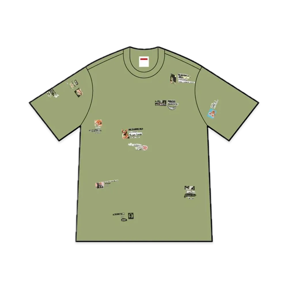 シュプリーム アップセット Tシャツ "モス"