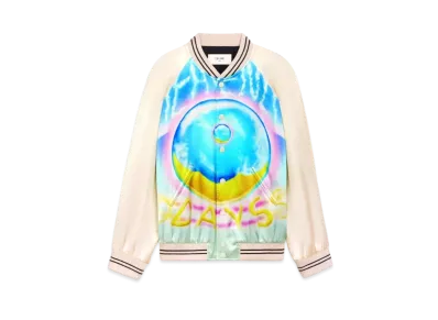 CELINE Teddy Jacket With Satin Artist Print "Mulltico"