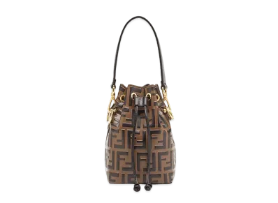 FENDI Mon Tresor Leather Mini-Bag "Brown"