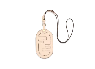 FENDI Leather Name Card Holder "Pink"