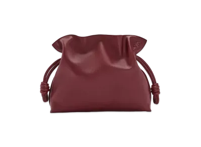 LOEWE Flamenco Clutch In Nappa Calfskin "Malbec"