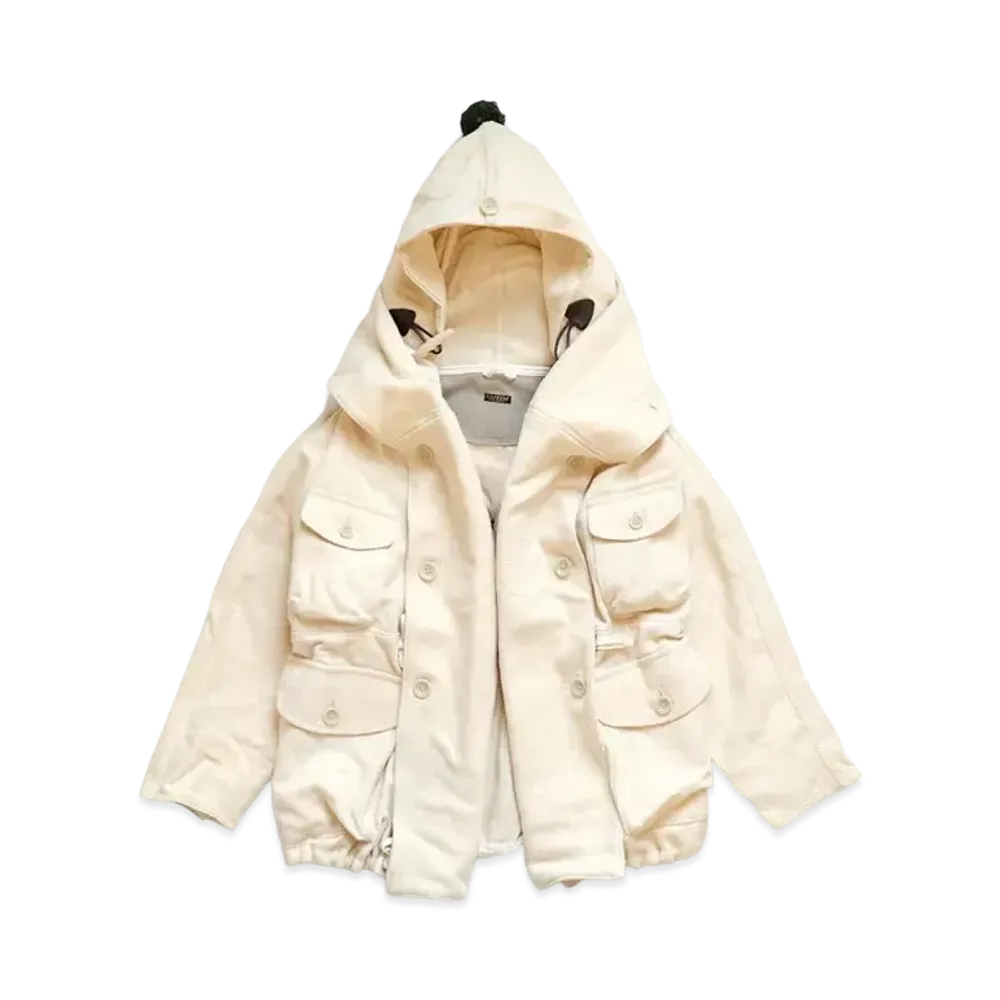KAPITAL 40s Wool Traggle Ring Coat "Kinari"