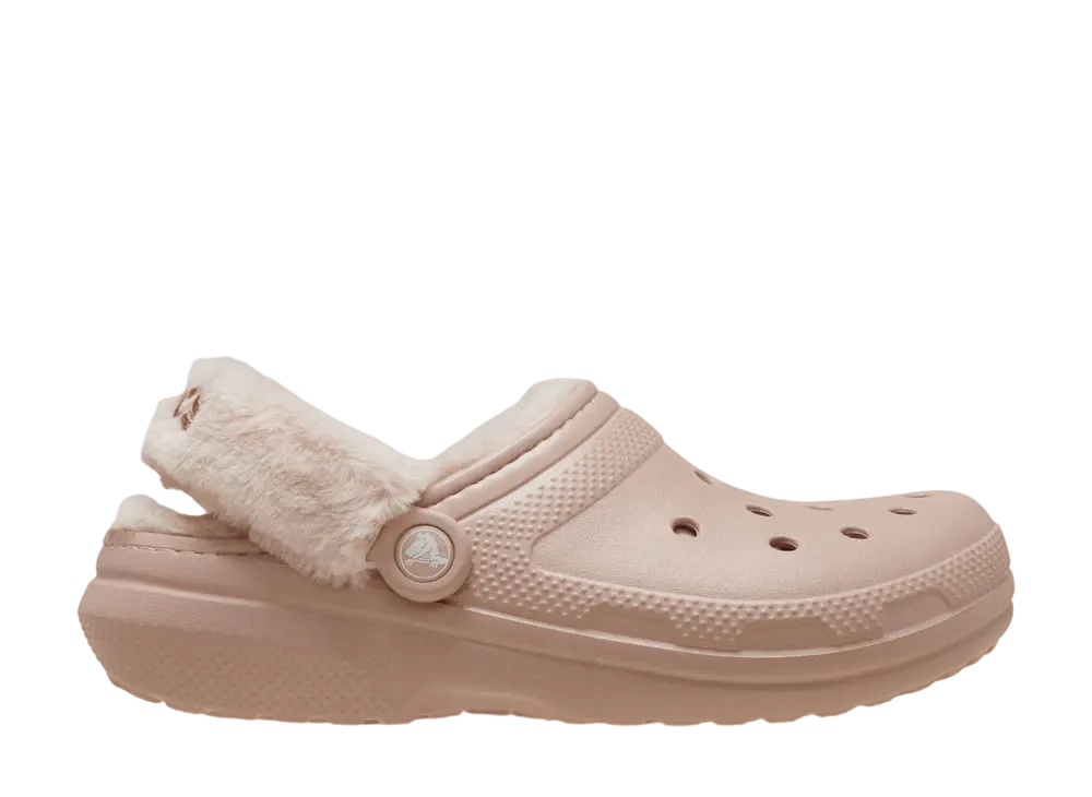 Crocs Classic Fuzz Lined Clog "Pink Clay"