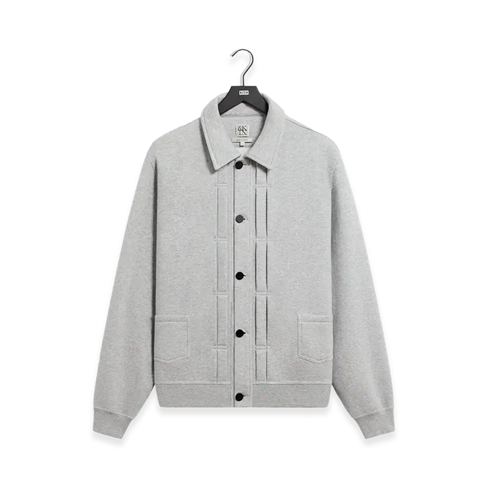 Kith &Kin Plush Fleece Eito Workwear Jacket "Medium Heather Grey"
