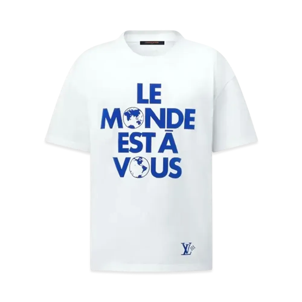 Louis Vuitton Graphic Cotton T-Shirt "Milky White"