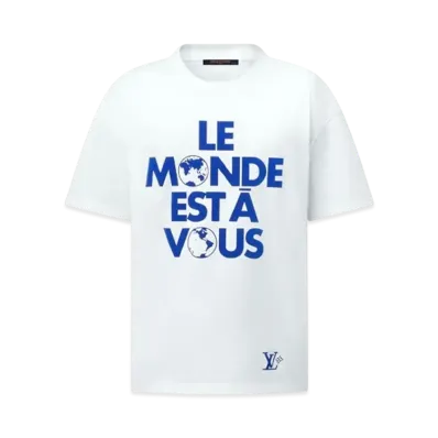Louis Vuitton Graphic Cotton T-Shirt "Milky White"