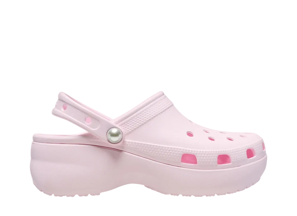 Crocs Women's Classic Platform Pearl Clog "Pink Milk"