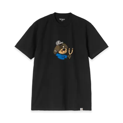 Carhartt WIP S/S Slingshot T-Shirt "Black/Heavy Enzyme Wash"