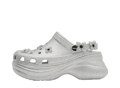 SMFK x Crocs Women's Bae Clog "Silver/Glitter"