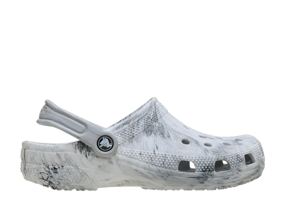 Crocs Classic Watercolor Marbled Clog "Grey Swirl"