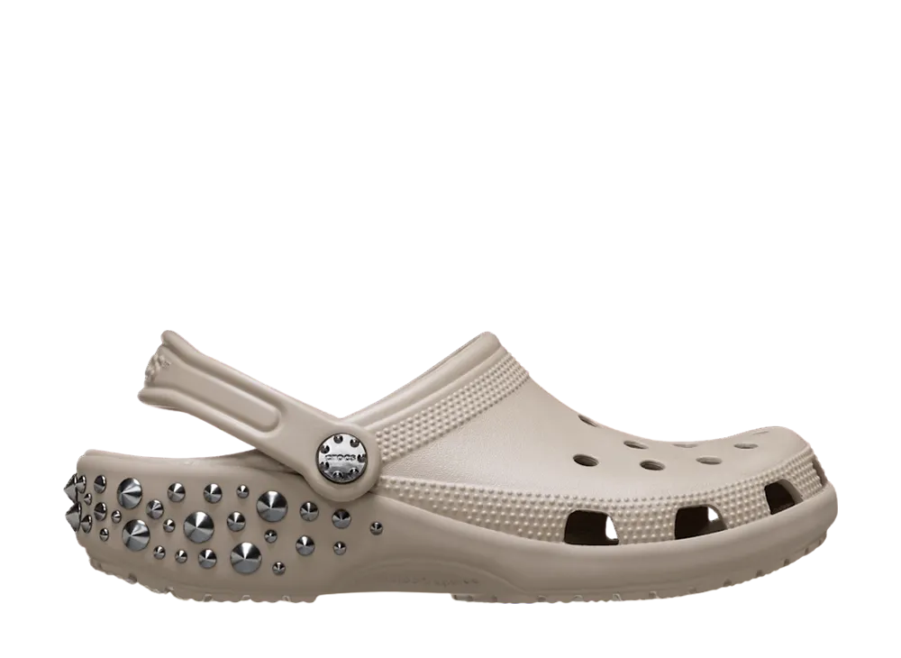 Crocs Classic Studded Clog "Taupe"