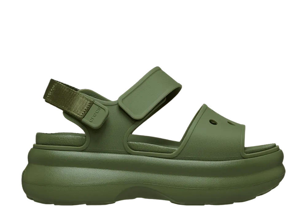 Crocs Women's Soho Y Strap Sandal "Army Green"