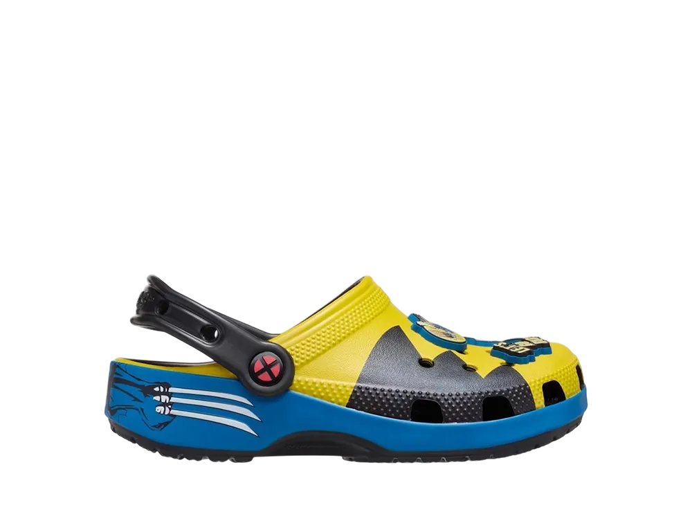 Marvel's Wolverine x Crocs GS Classic Clog "Yellow/Black/Blue"