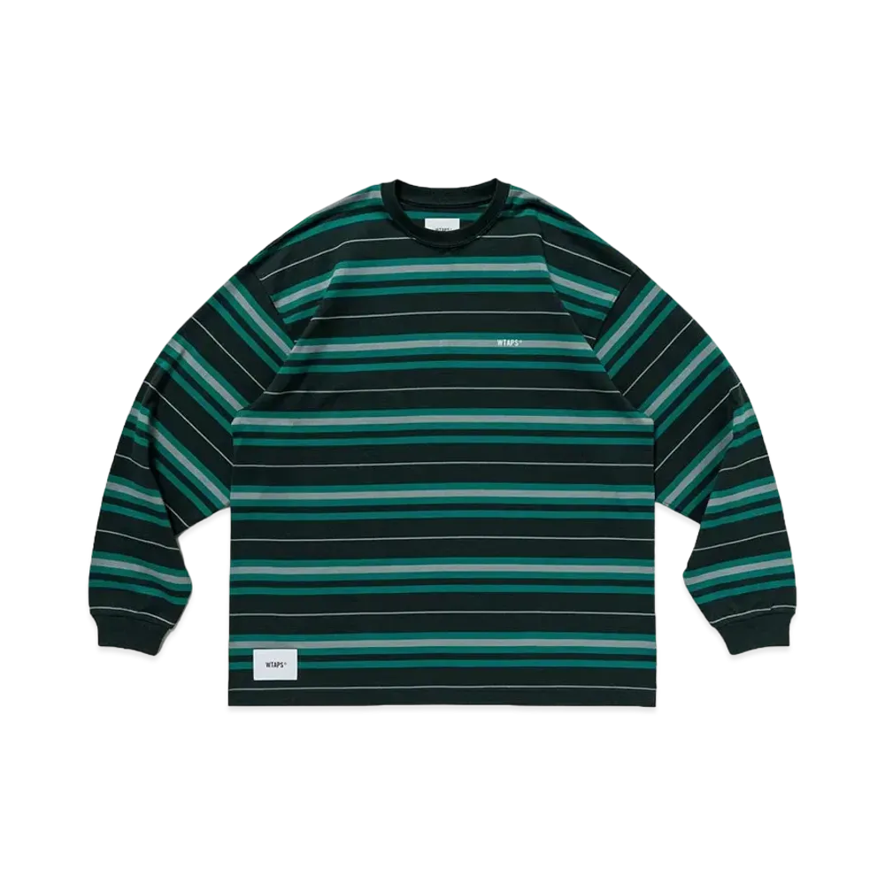 WTAPS Bdy 02 / LS / Cotton. Textile. Sign "Green"