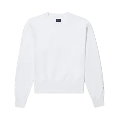 Noah High Rib Crewneck "White"