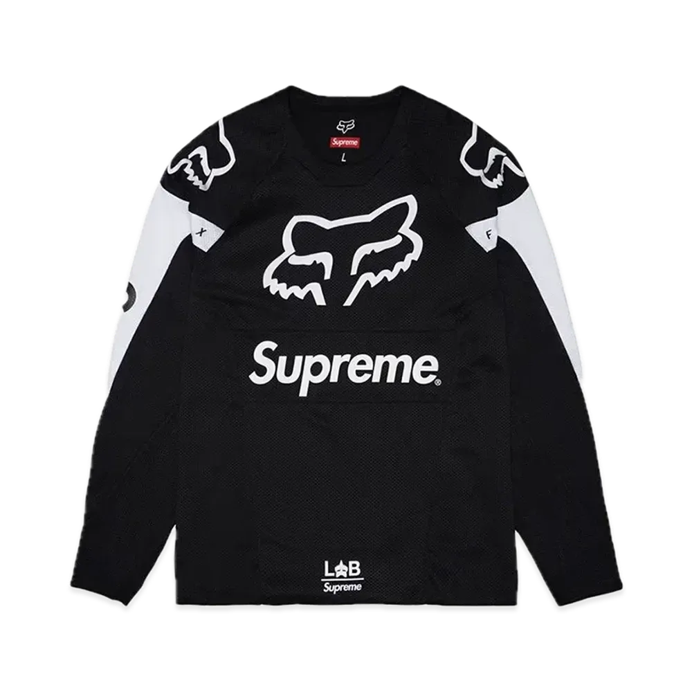 Supreme x Fox Racing Moto Jersey Top "Black"
