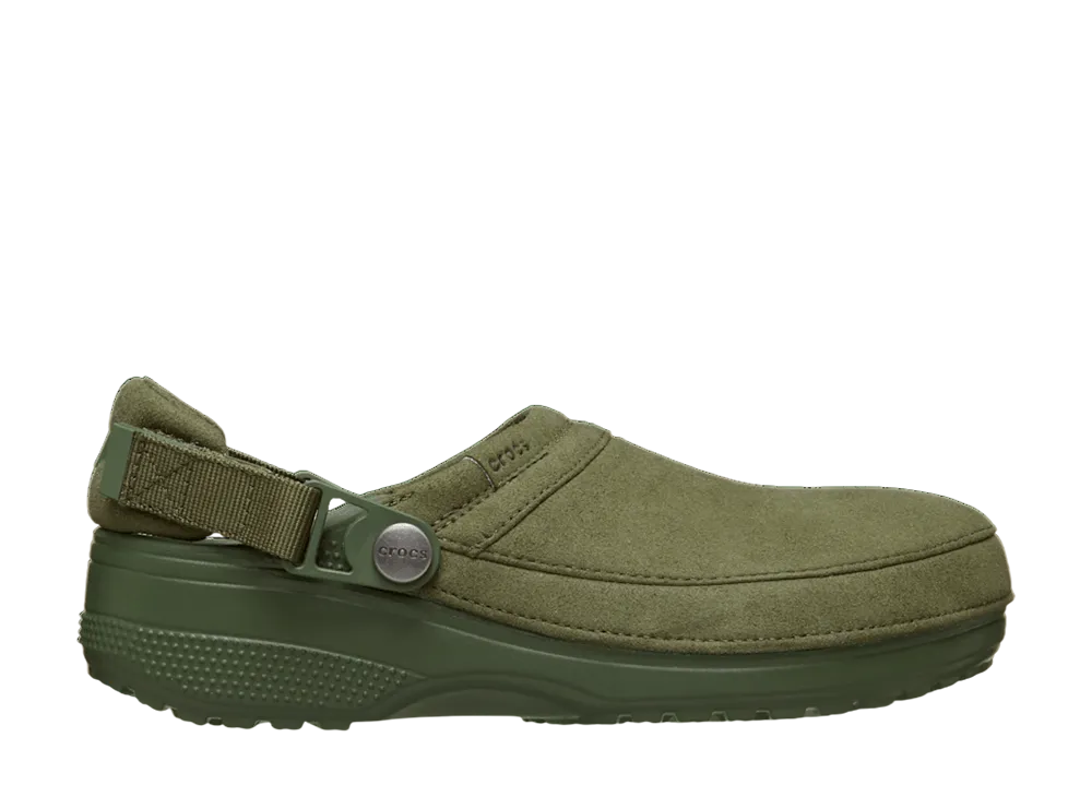 Crocs Classic Crafted Vegan Suede Clog "Army Green"