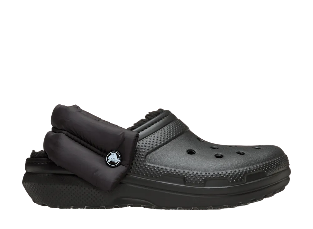 Crocs Classic Puff Strap Lined Clog "Black"