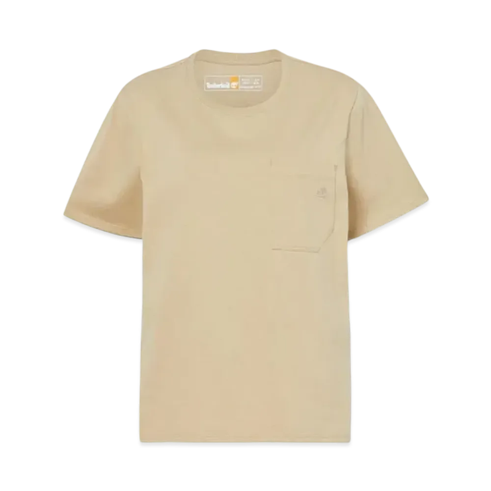 Timberland Ladies Short Sleeve Pocket Tee "Light Brown"