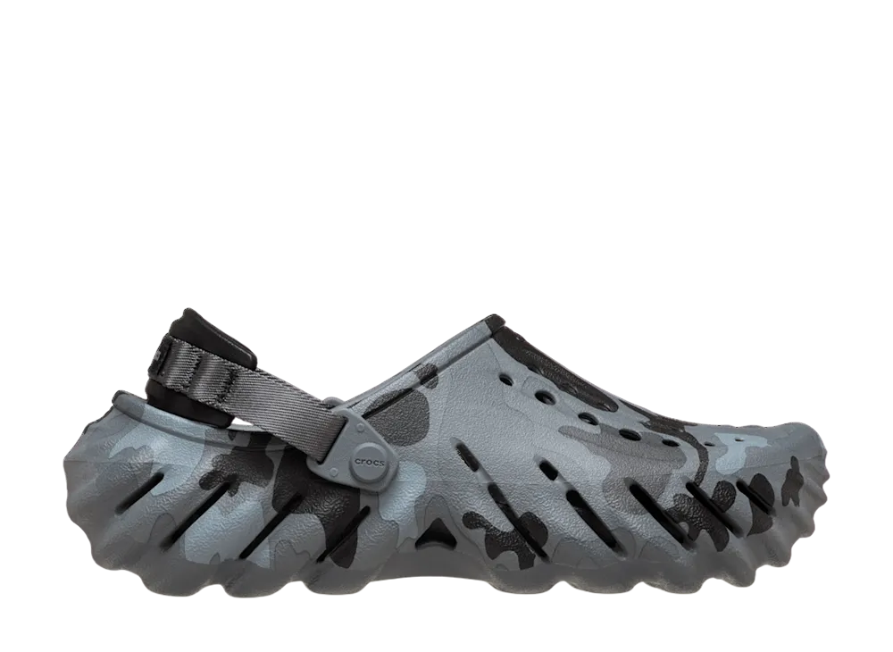 Crocs Echo Duck Camo Clog "Charcoal/Black"