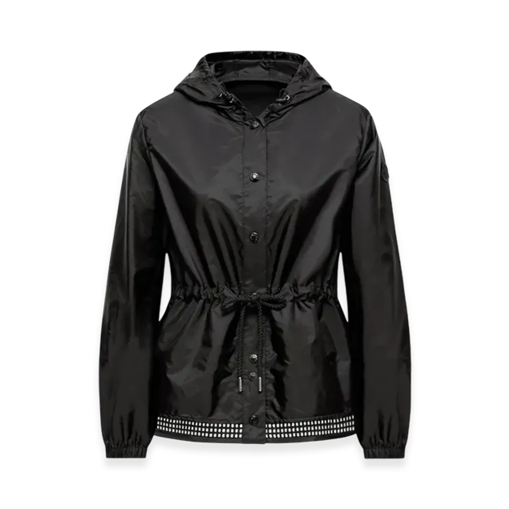 MONCLER Rochebonne Hooded Taffeta Jacket "Black"