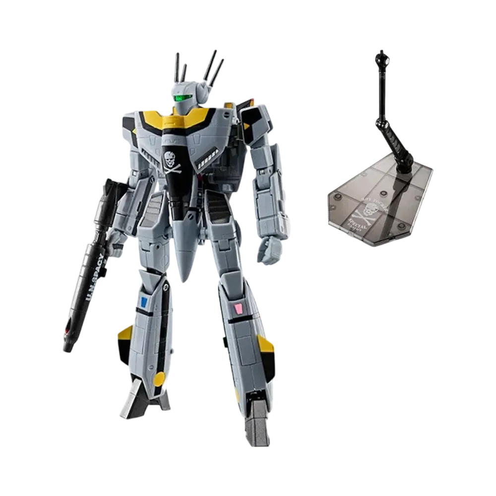 BANDAI "HI-METAL R" -Super Dimension Fortress Macross- VF-1S Strike Valkyrie (Roy Fokker Special) [with soul Nation 2015 holding commemorative TAMASHII STAGE]