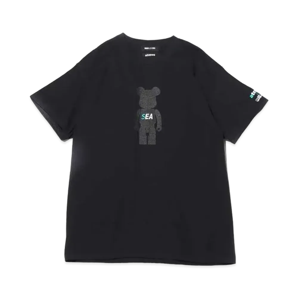 Bearbrick x atmos x WIND AND SEA BE@R TEE "Black"