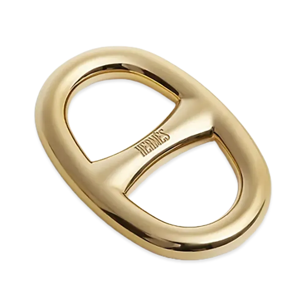 Hermes Scarf Ring 90 Chaine d'Ancre "Permabrass"
