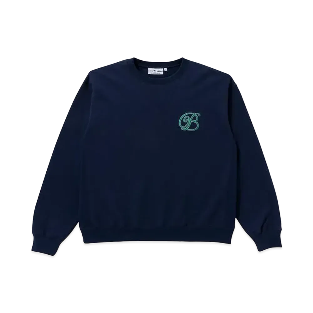 BlackEyePatch B EMBLEM CREW SWEAT "Navy"