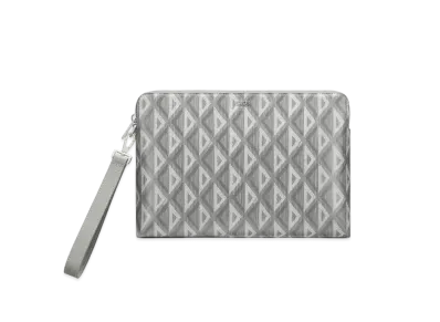 Dior Pouch CD Diamond Canvas "Gray"