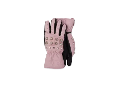 Nappa Leather Gloves With MIU MIU Studs "Pink"