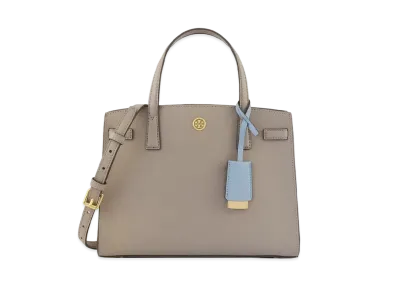 Tory Burch Walker Small Satchel "Gray Heron"