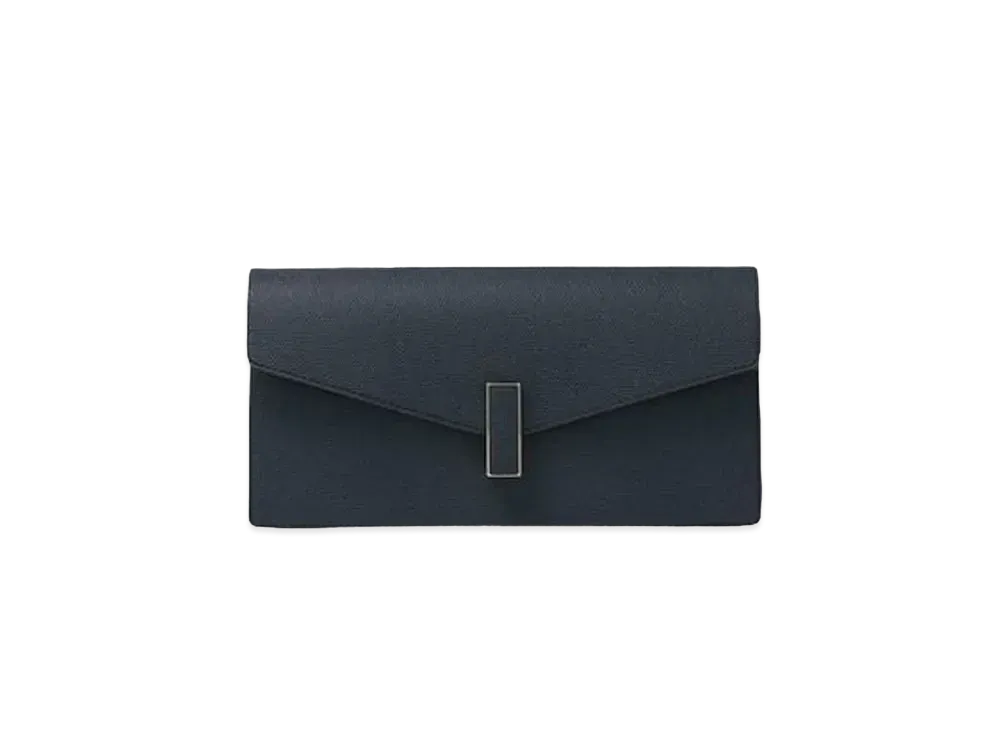 Valextra Iside Pochette "Petrol Blue"