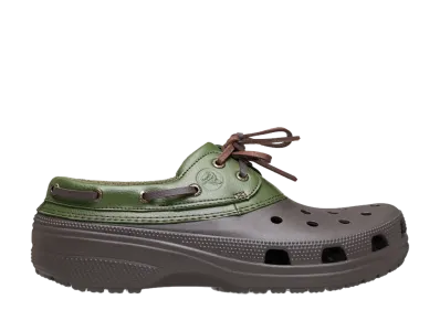 Crocs Classic Boat Shoe "Espresso/Army Green"
