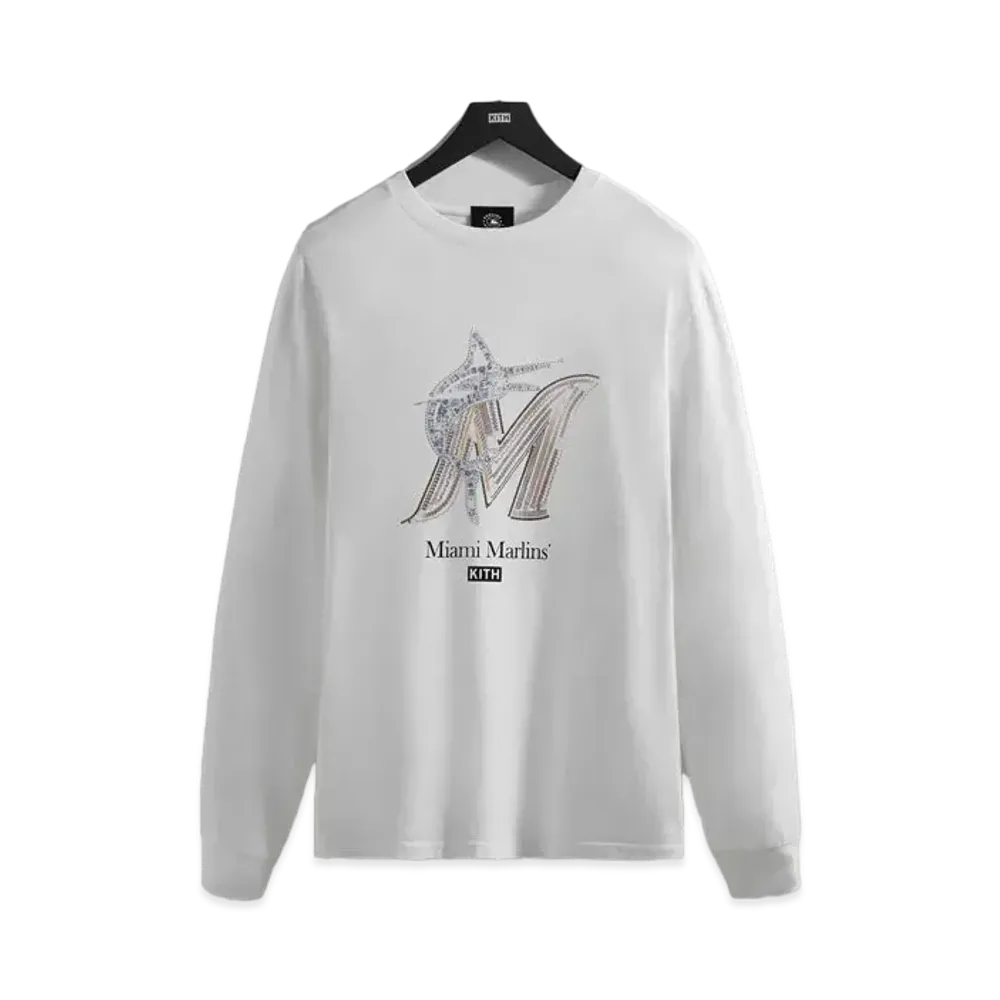 Kith x Rachel Goatley Marlins Long Sleeve Tee "White"