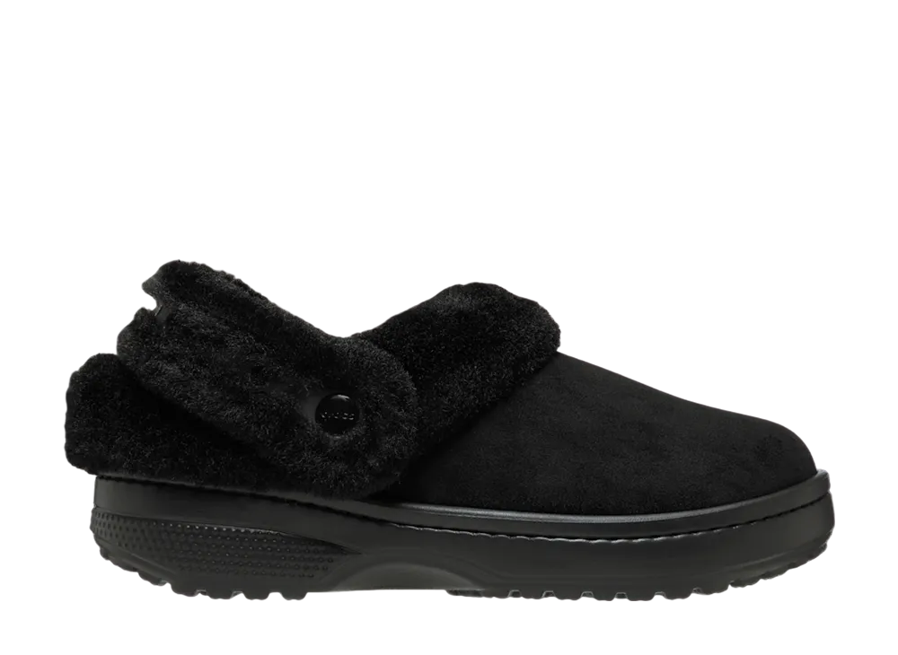 Crocs Classic Unfurgettable Vegan Suede Clog "Black"