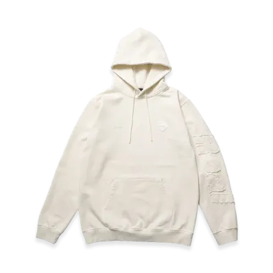 F.C.Real Bristol Cut-Off Logo Sweat Hoodie "Off White"