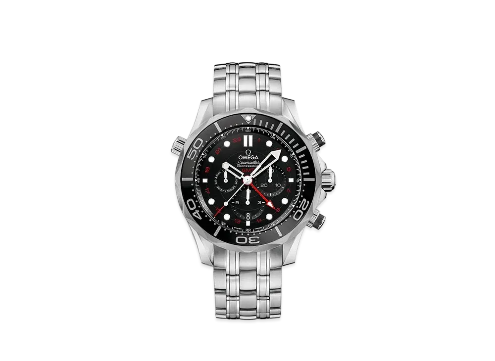 OMEGA Seamaster Diver 300M Co-Axial Chronometer GMT Chronograph 44MM 212.30.44.52.01.001