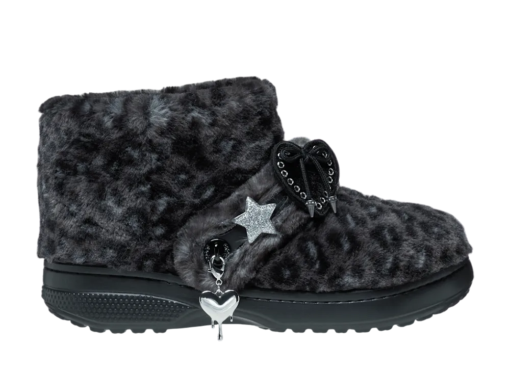 Crocs Classic Unfurgettable Leopard Boot "Black/Leopard"