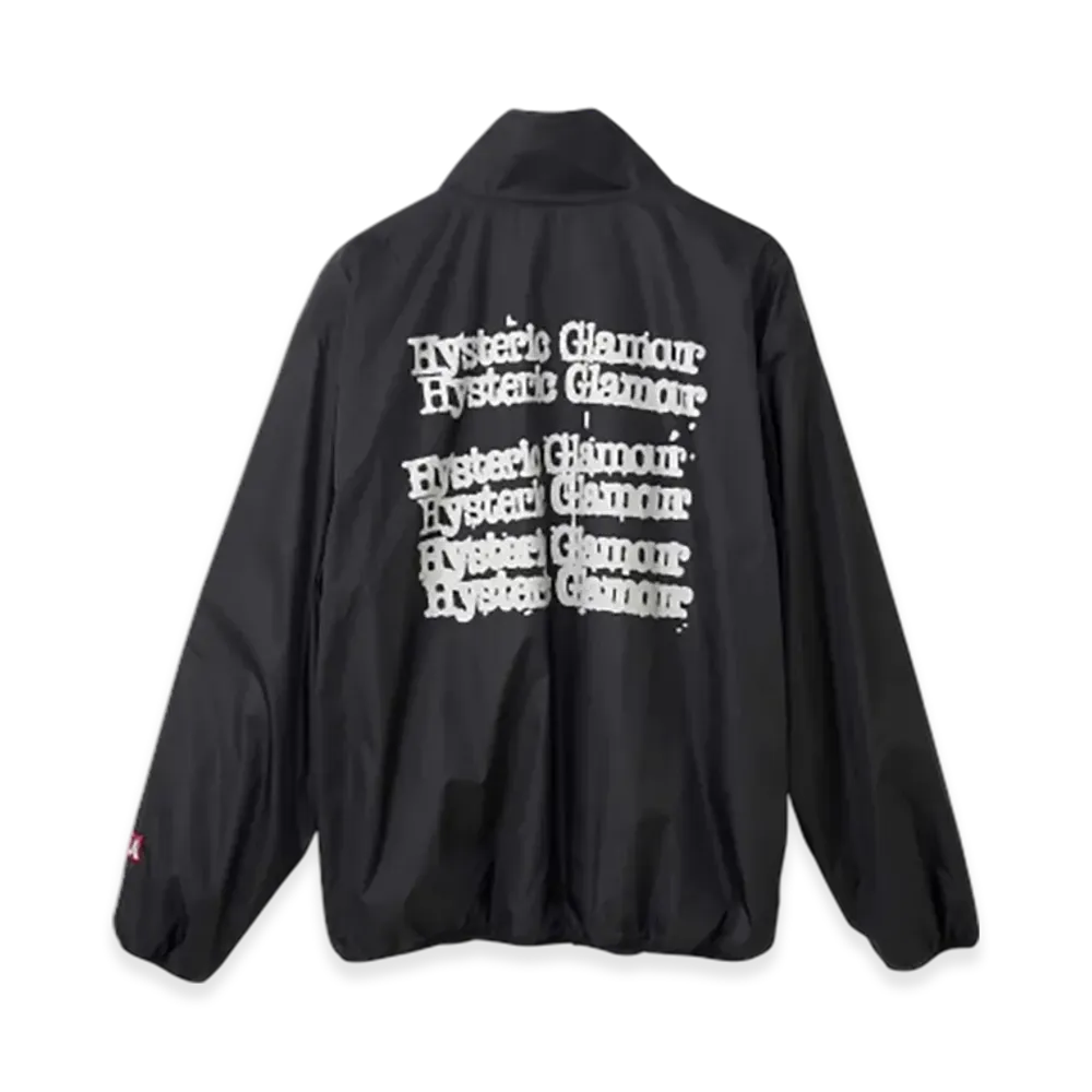 HYSTERIC GLAMOUR Typewriter Logo Stand Collar Jacket "Black"