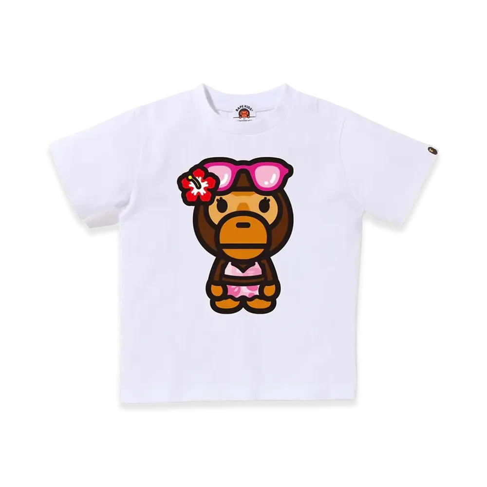 A BATHING APE Kids Baby Lisa Summer Tee "White"