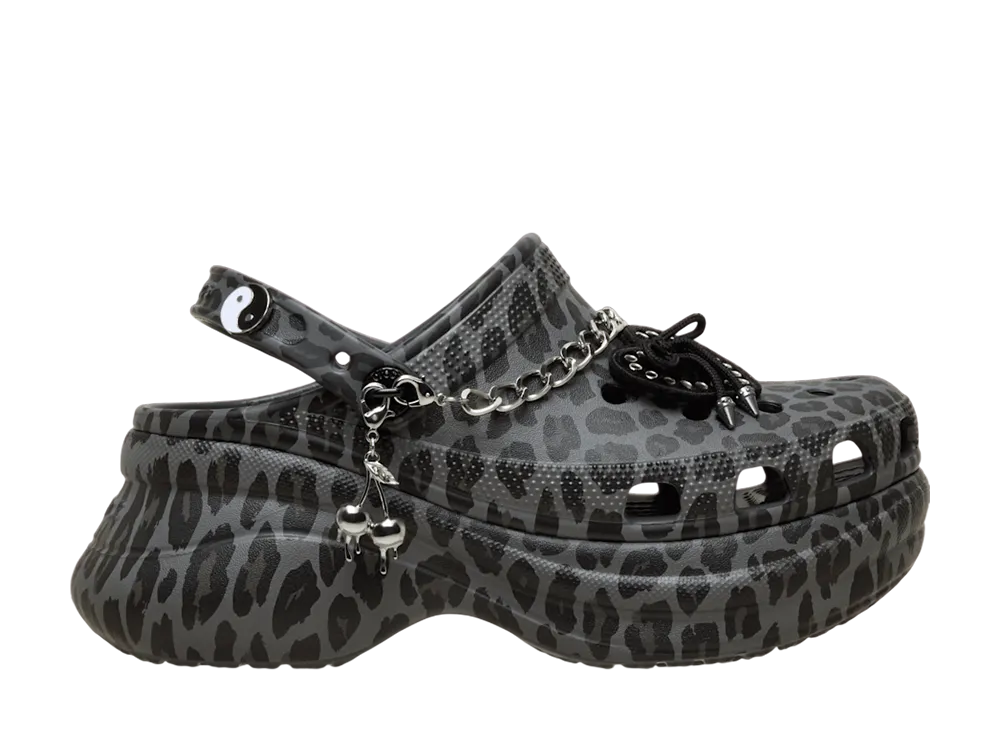 Crocs Women's Bae Leopard Clog "Black"