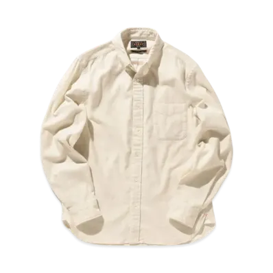 BEAMS B.D. Flannel Solid "OffWhite"