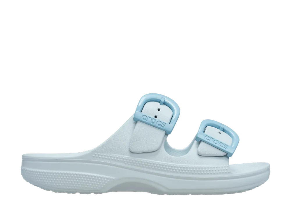 Crocs Women's Saturday Enamel Buckle Sandal "Vapor Ice"