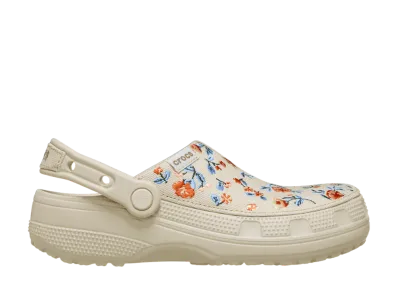 Crocs Women's Classic Crafted Floral Clog "Frappe"