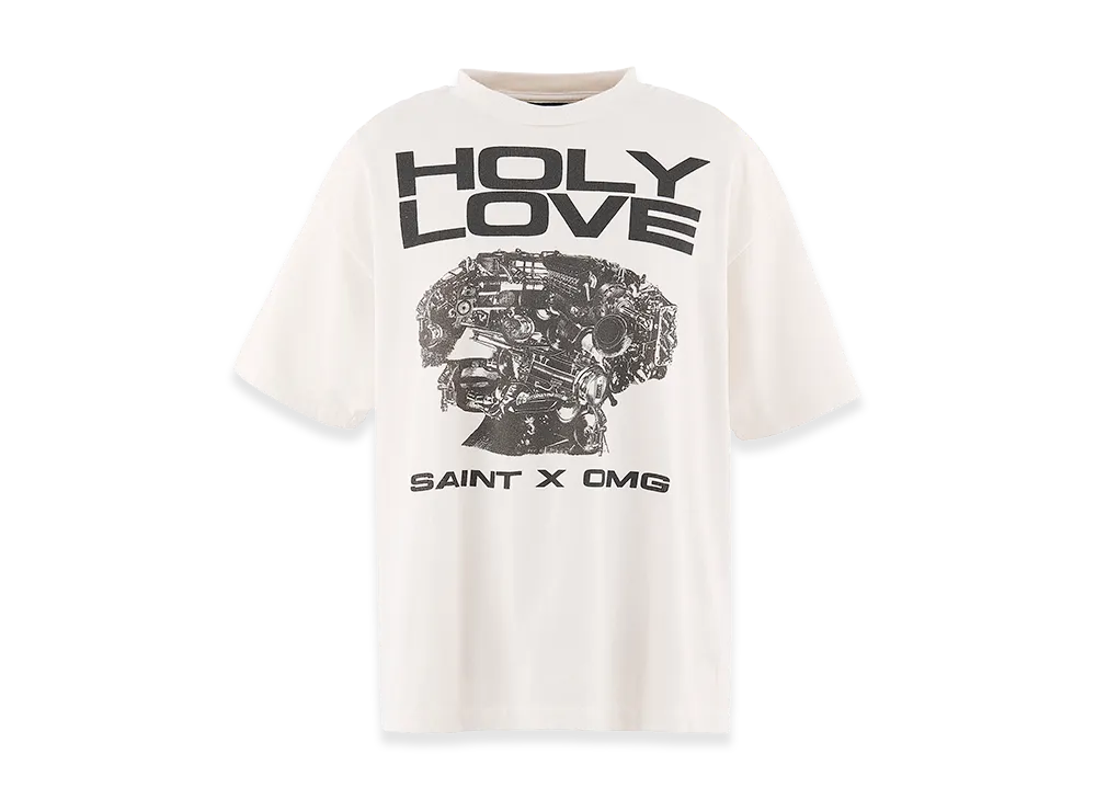 SAINT Mxxxxxx x Kawamura Kousuke KK SS T-Shirt Holy Love "White"