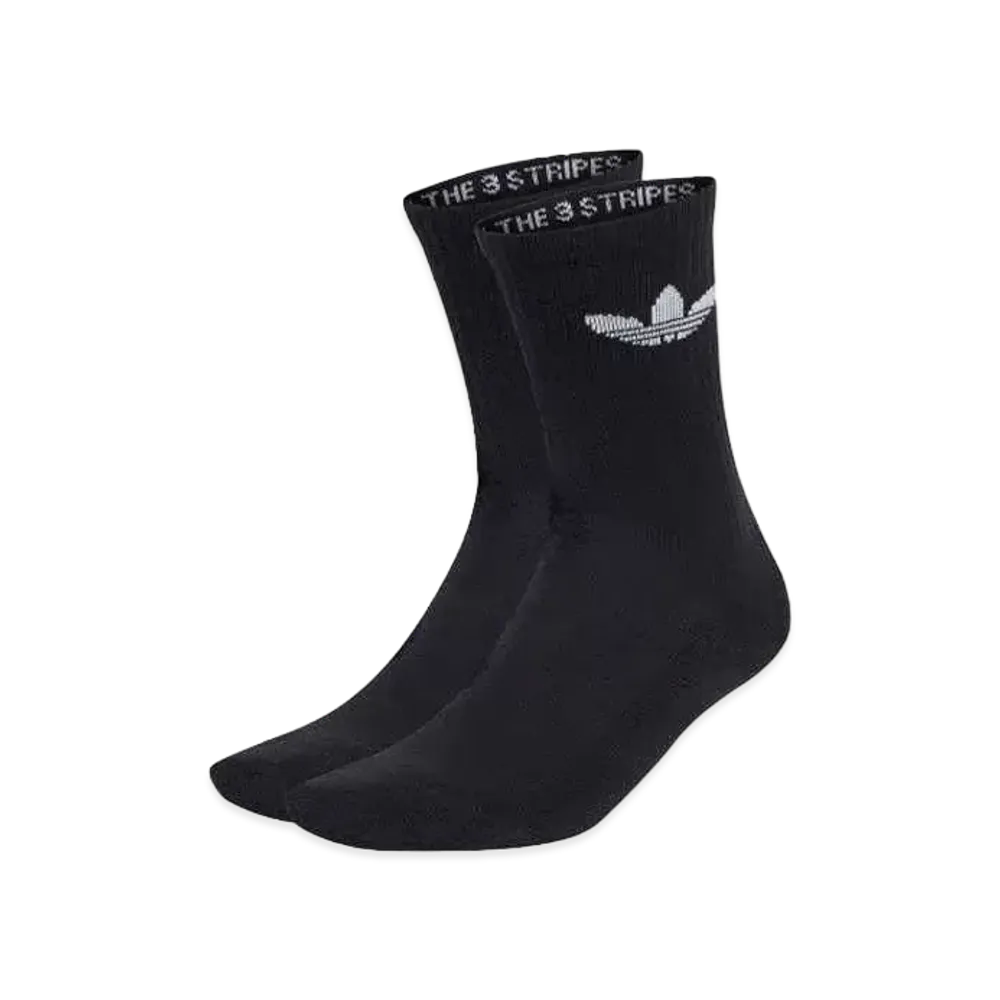 adidas Trefoil Cushion Crewsocks 3 Pairs "Black"