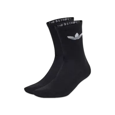 adidas Trefoil Cushion Crewsocks 3 Pairs "Black"